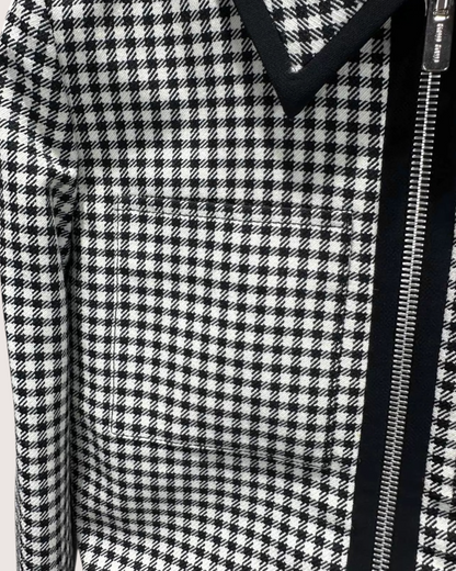 Miu Miu Check Zip-Up Jacket
