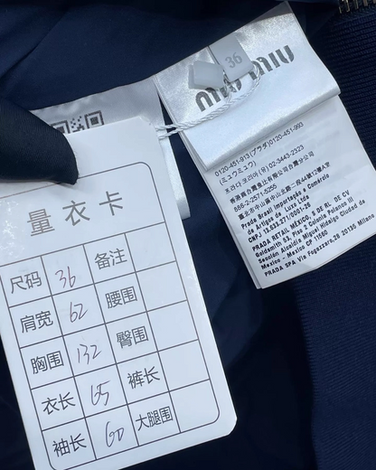 Miu Miu FW23 Technical Pongé Blouson Jacket