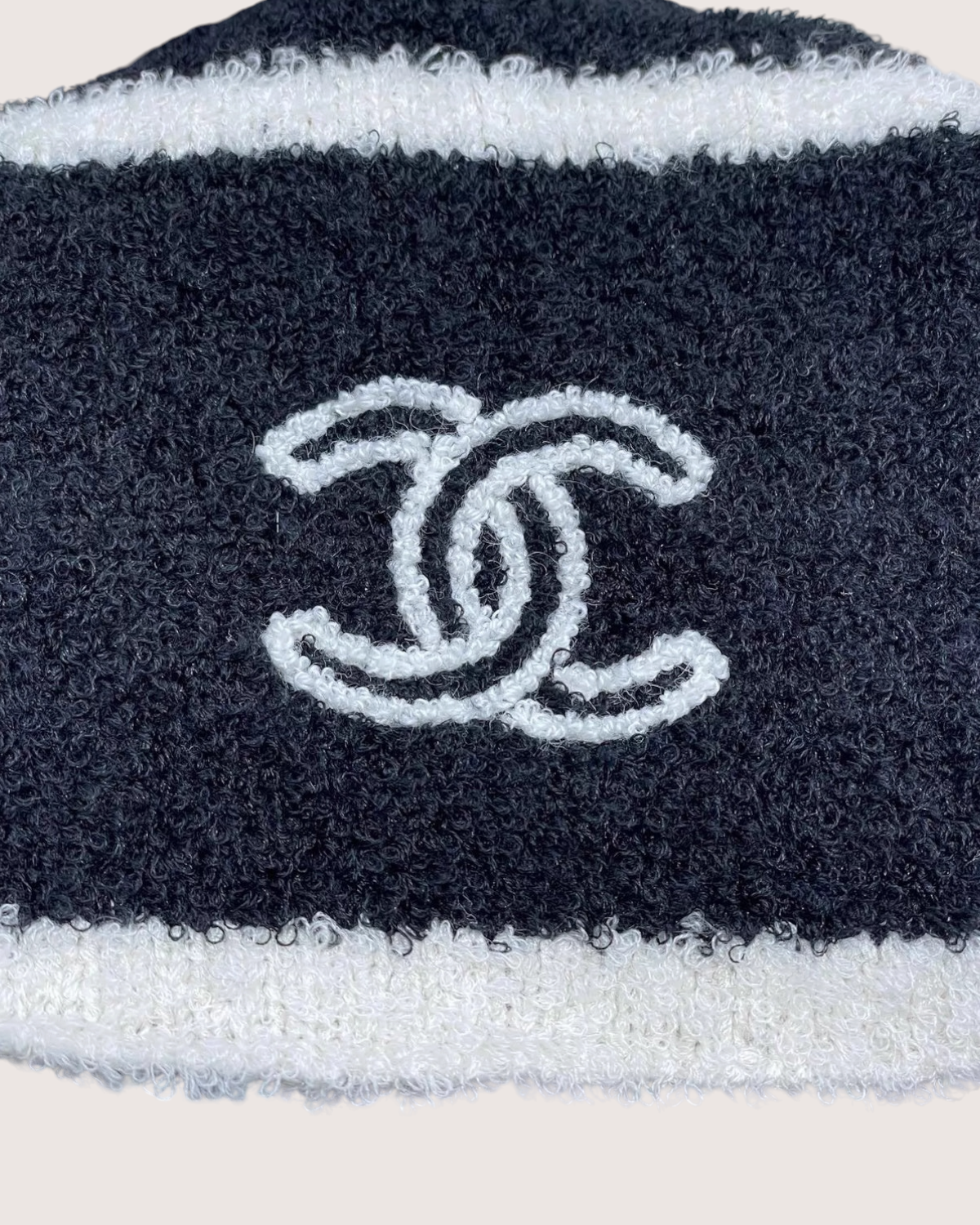 Chanel CC Knit Scarf