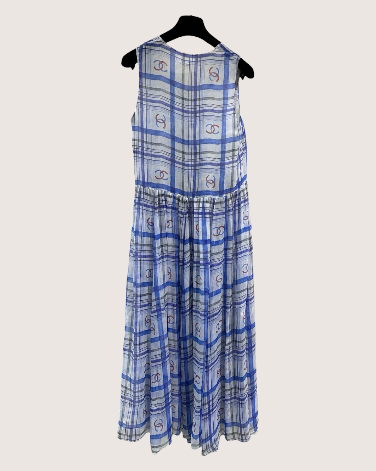 Chanel 23P Plaid Maxi Dress
