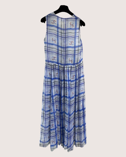 Chanel 23P Plaid Maxi Dress