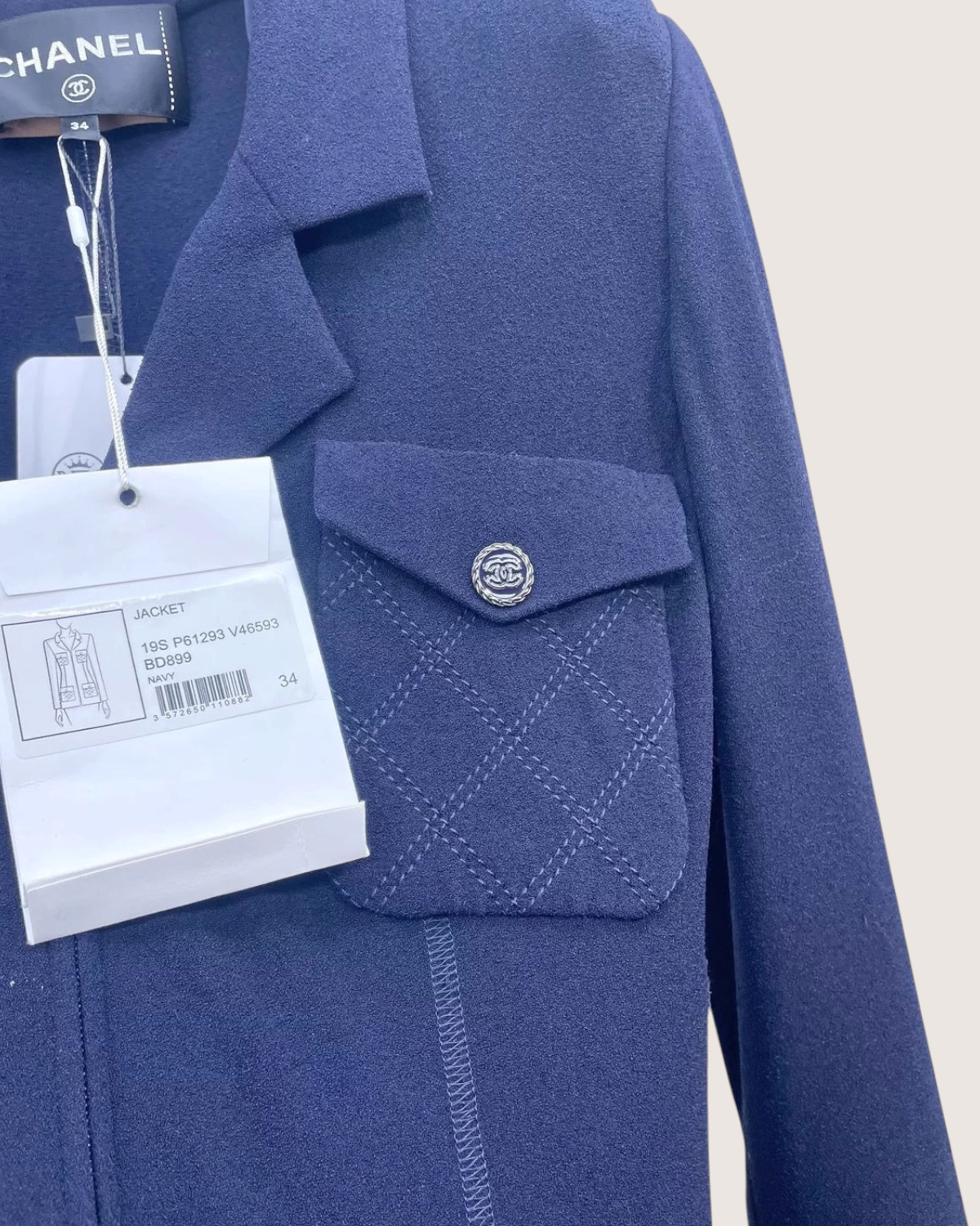 Chanel 19S Four-Pocket Zip-Up Jacket