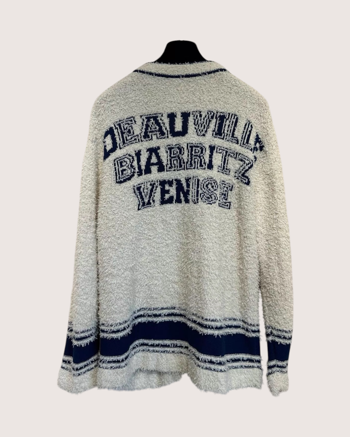 Chanel 19P Varsity CC Logo Cardigan