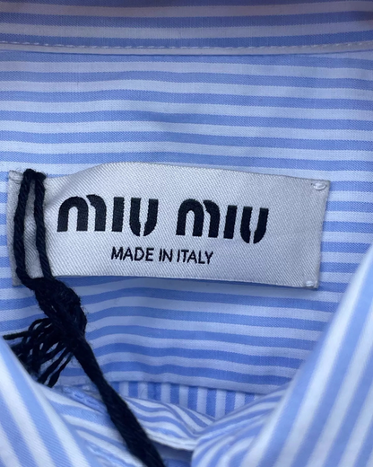 Miu Miu SS23 Striped Cotton Shirt