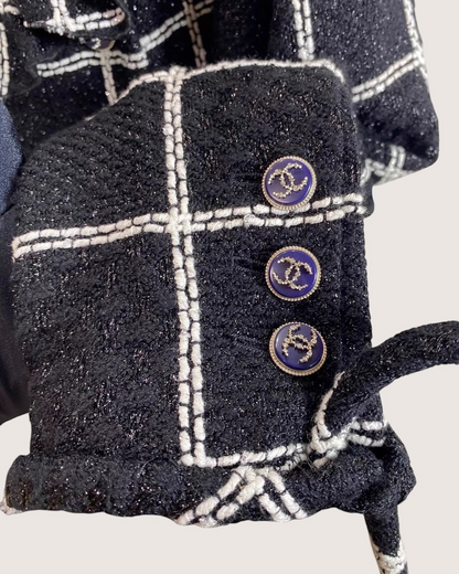 Chanel 20S Plaid Tweed Jacket