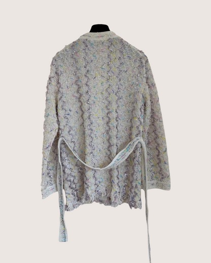 Chanel 22P Fringe Belted Cardigan Jacket