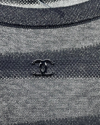 Chanel 24S Sheer Short-Sleeve T-Shirt