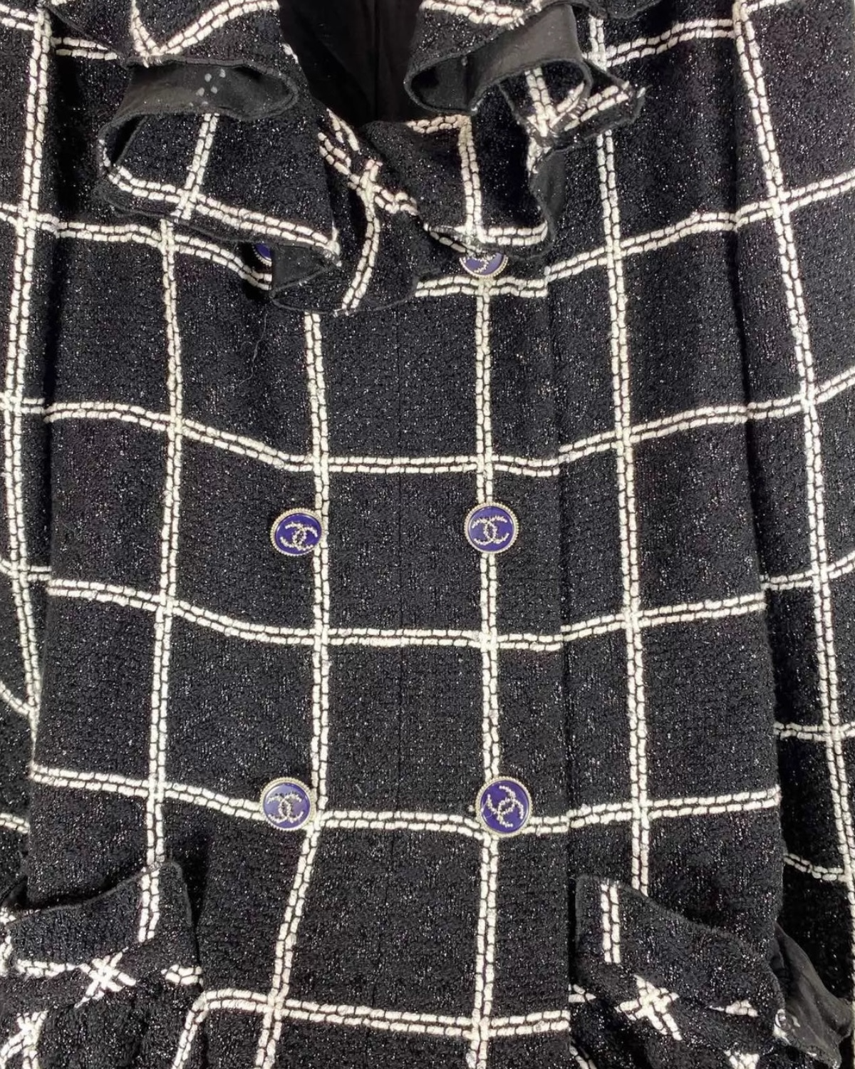 Chanel 20S Plaid Tweed Jacket