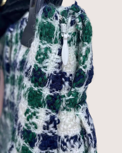 Miu Miu FW22 Plaid Tweed Skirt