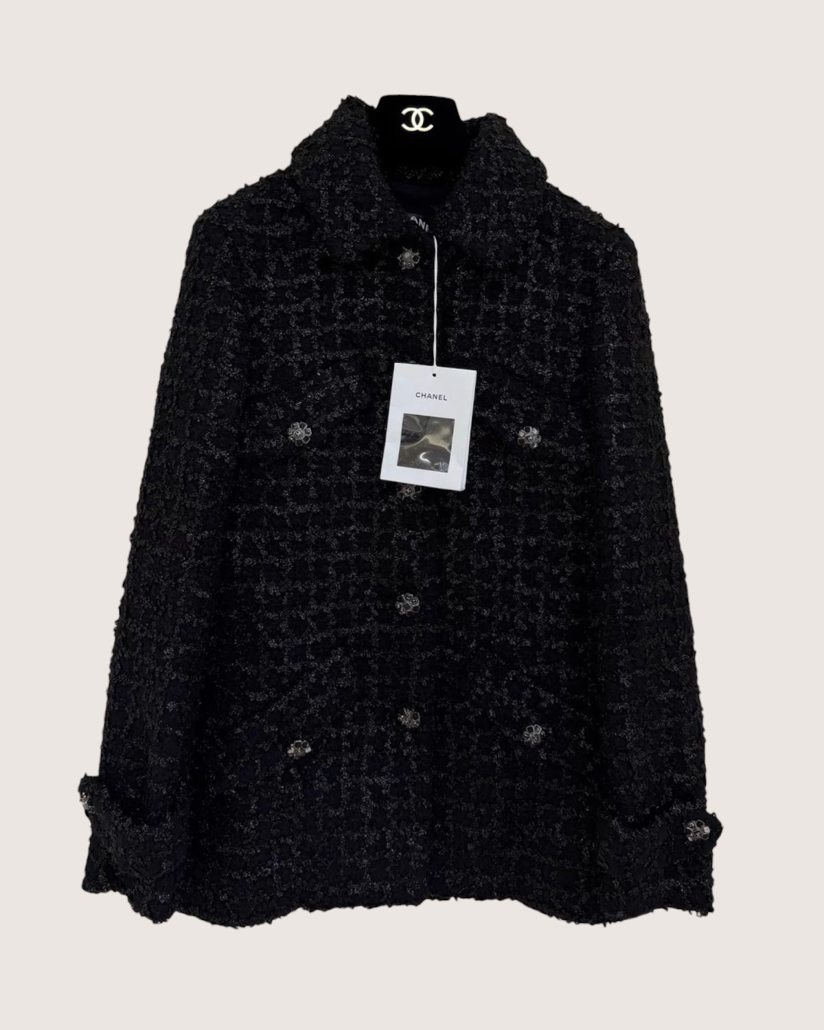 Chanel 22K Four-Pocket Tweed Jacket