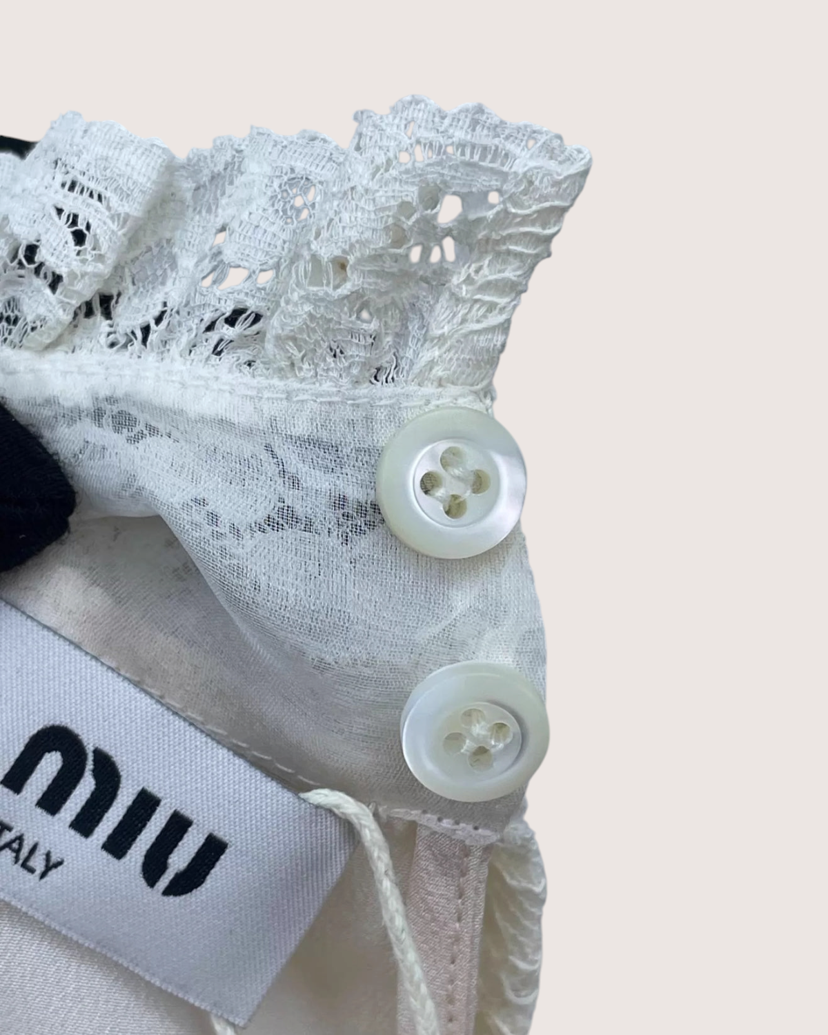 Miu Miu Silk Lace Sleeveless Top