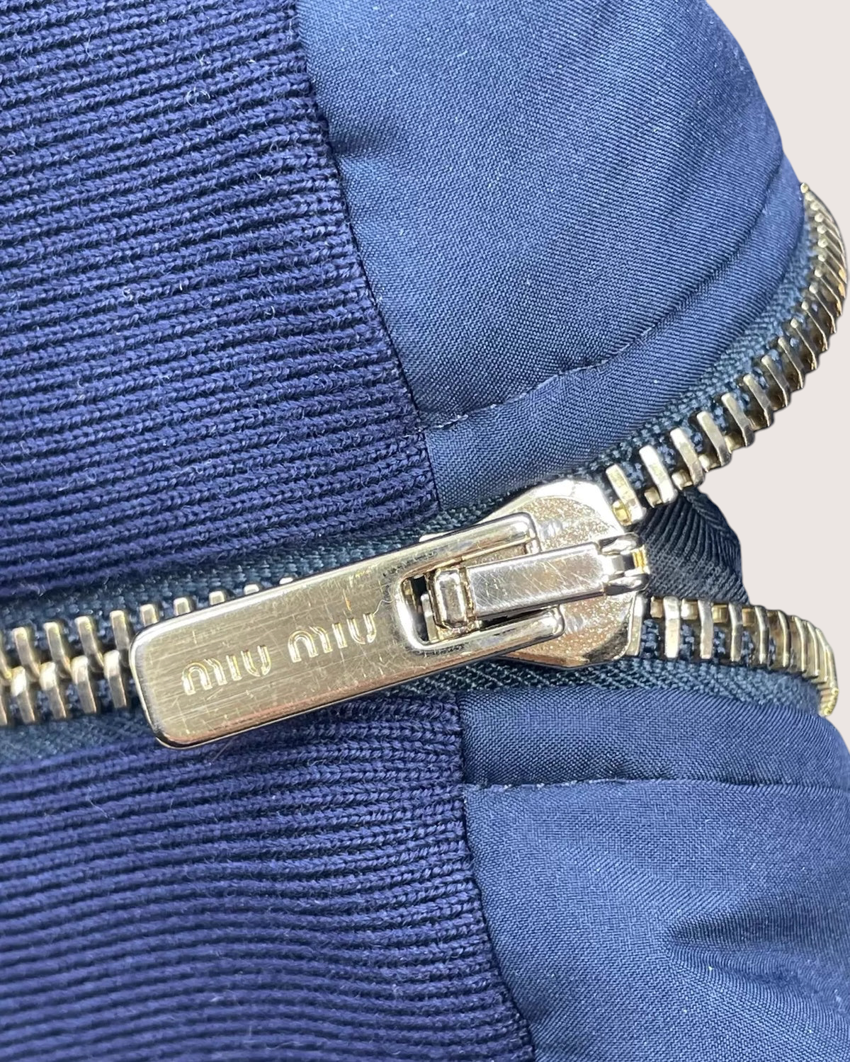 Miu Miu FW23 Technical Pongé Blouson Jacket