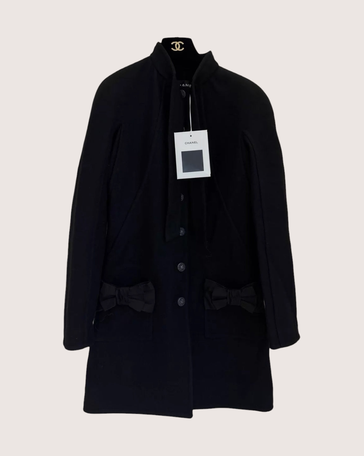 Chanel 24B Bow Pocket Coat