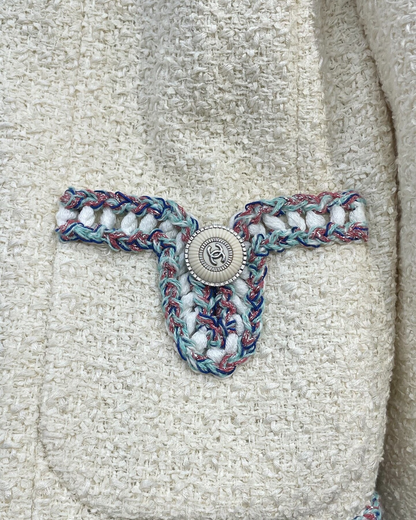 Chanel 20C Braid-Trim Tweed Jacket