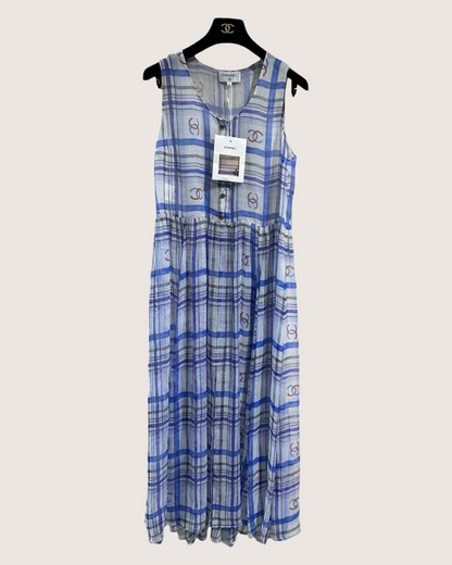 Chanel 23P Plaid Maxi Dress
