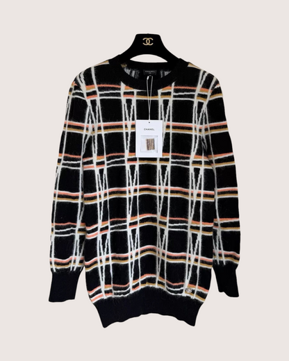 Chanel 22A Plaid Sweater