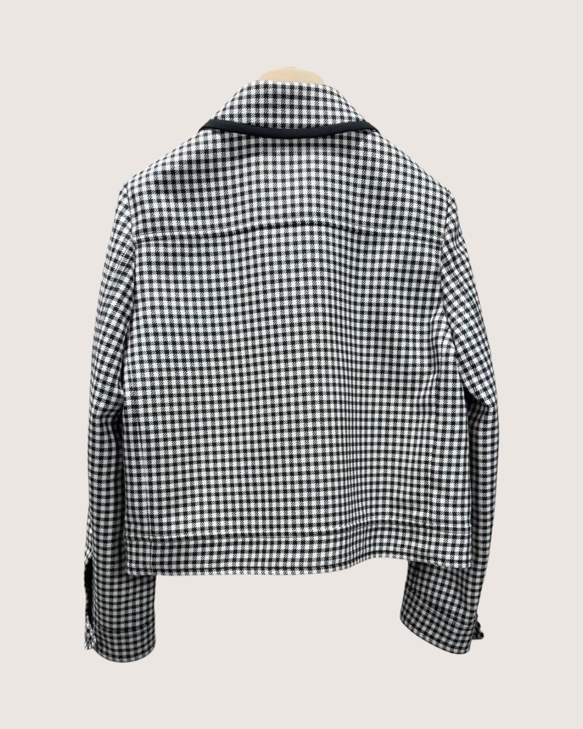 Miu Miu Check Zip-Up Jacket