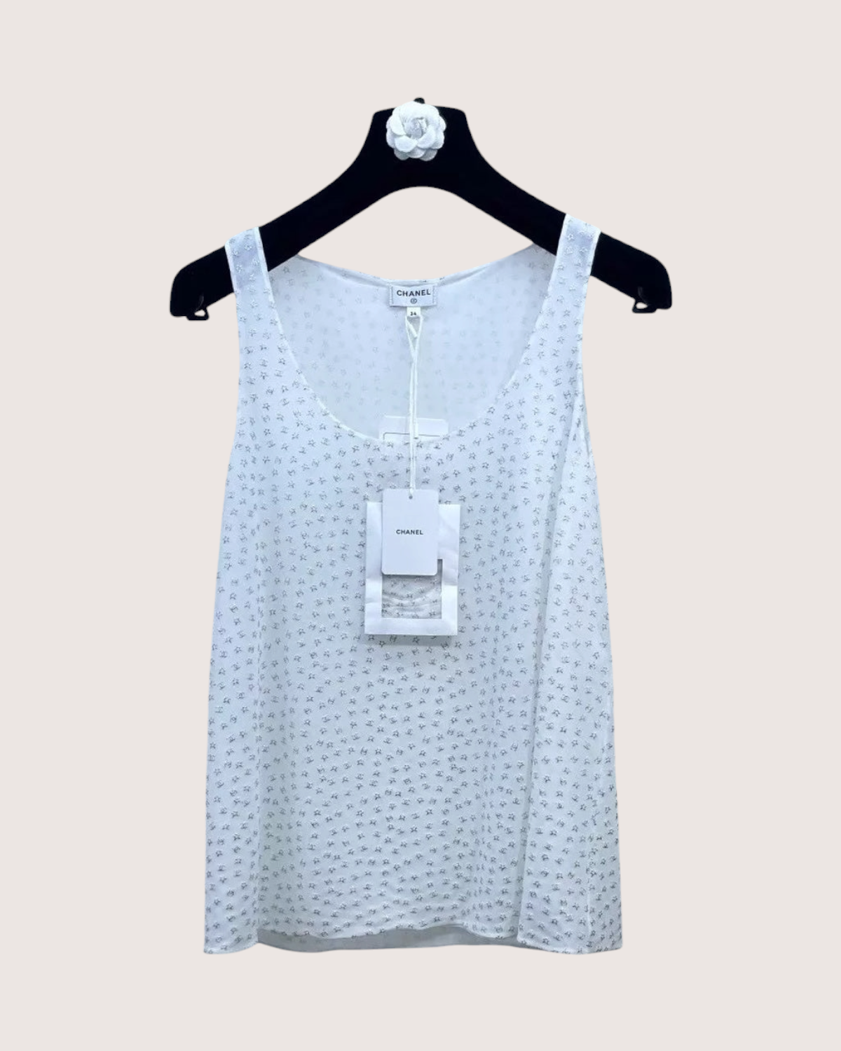 Chanel 24C CC Star-Pattern Tank Top