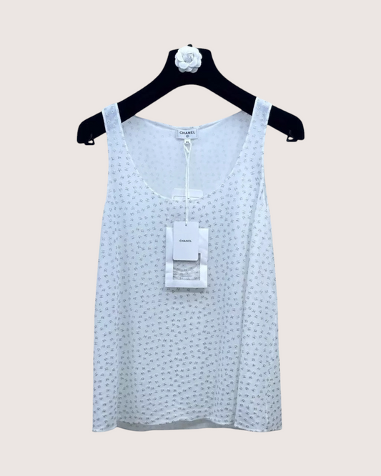 Chanel 24C CC Star-Pattern Tank Top