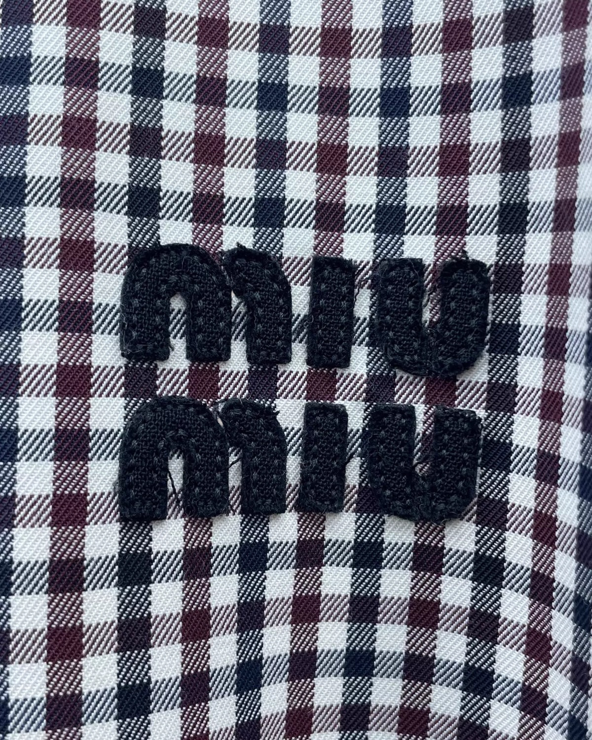 Miu Miu SS23 Gingham Blouson Jacket