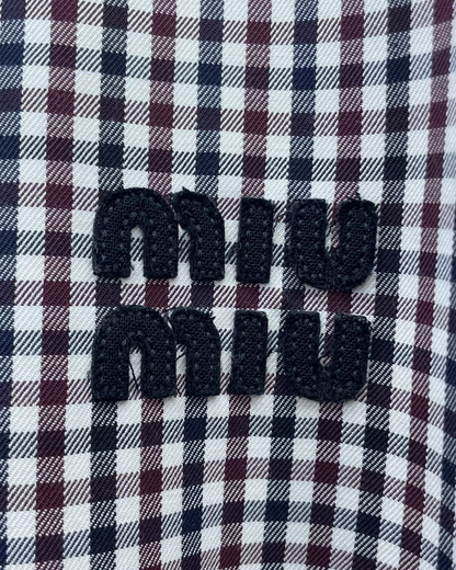 Miu Miu SS23 Gingham Blouson Jacket