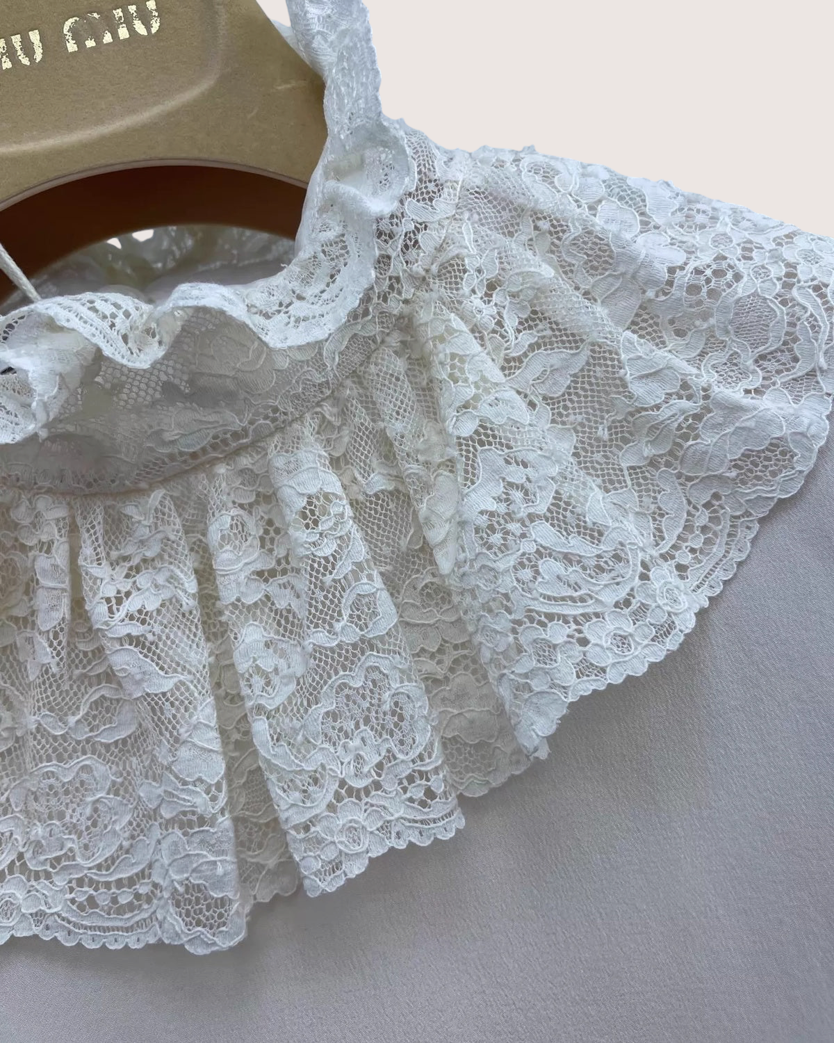 Miu Miu Silk Lace Sleeveless Top