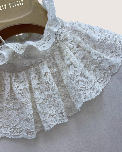 Miu Miu Silk Lace Sleeveless Top