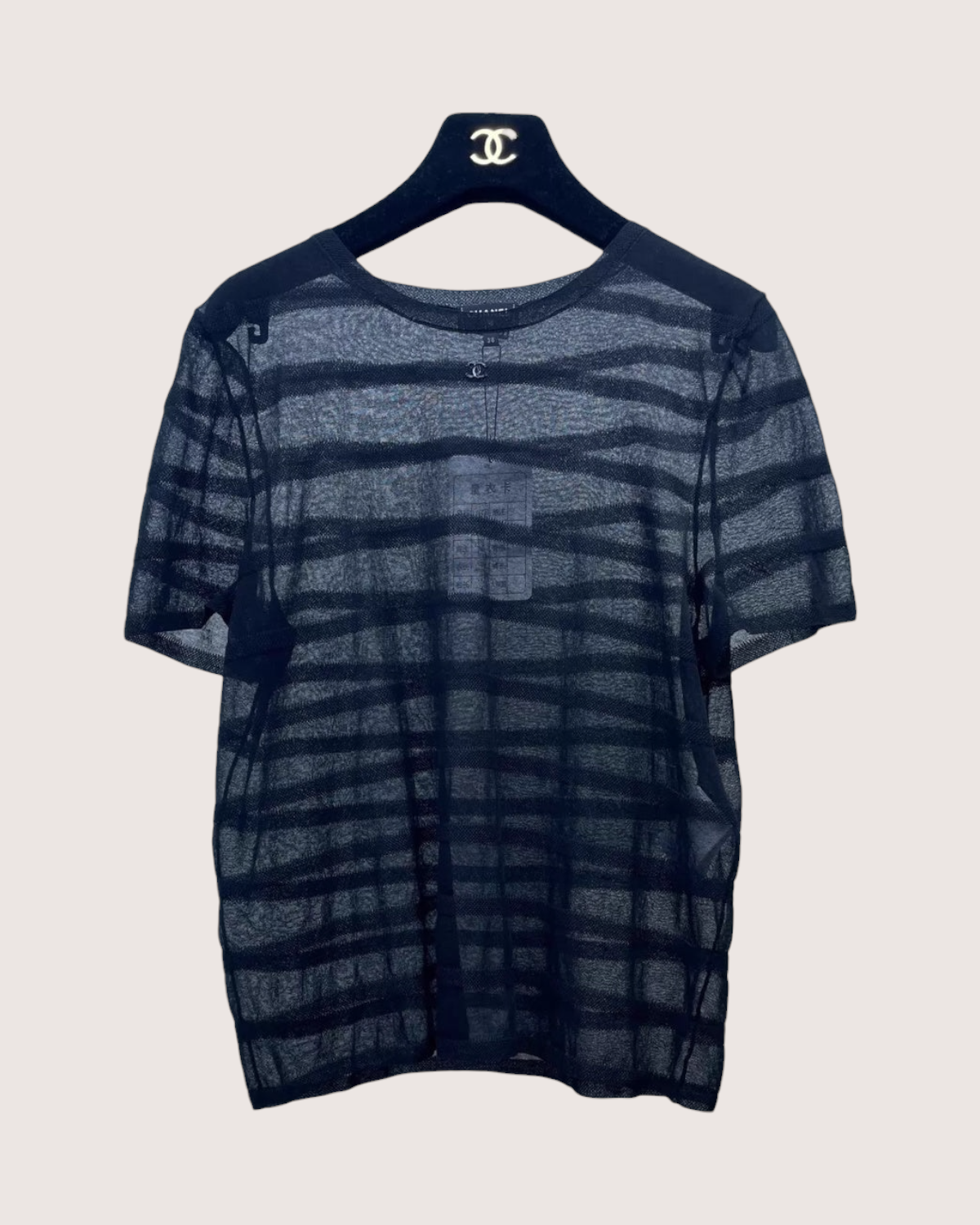 Chanel 24S Sheer Short-Sleeve T-Shirt