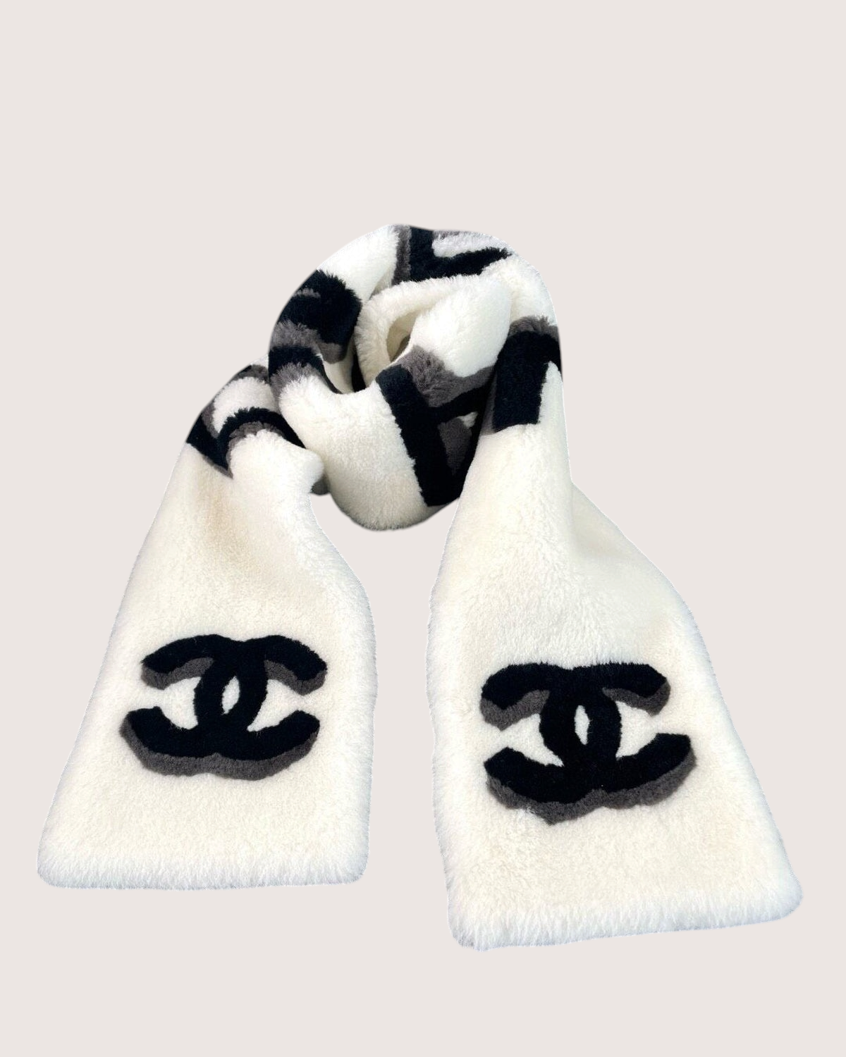 Chanel 20B Shearling Scarf