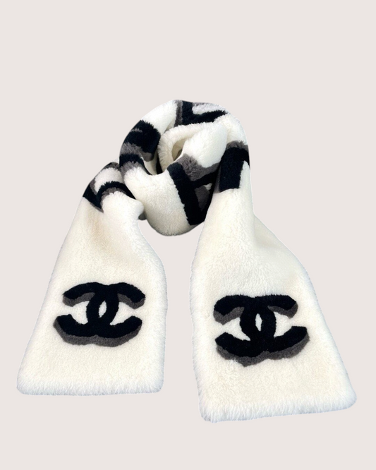 Chanel 20B Shearling Scarf