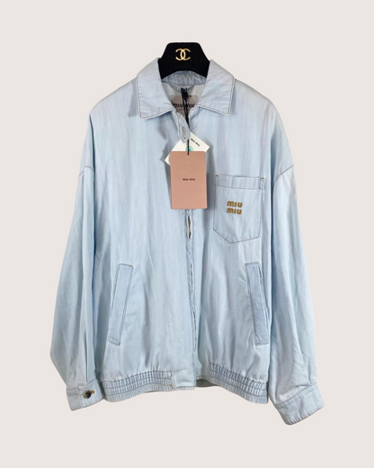 Miu Miu SS24 Denim Blouson Jacket
