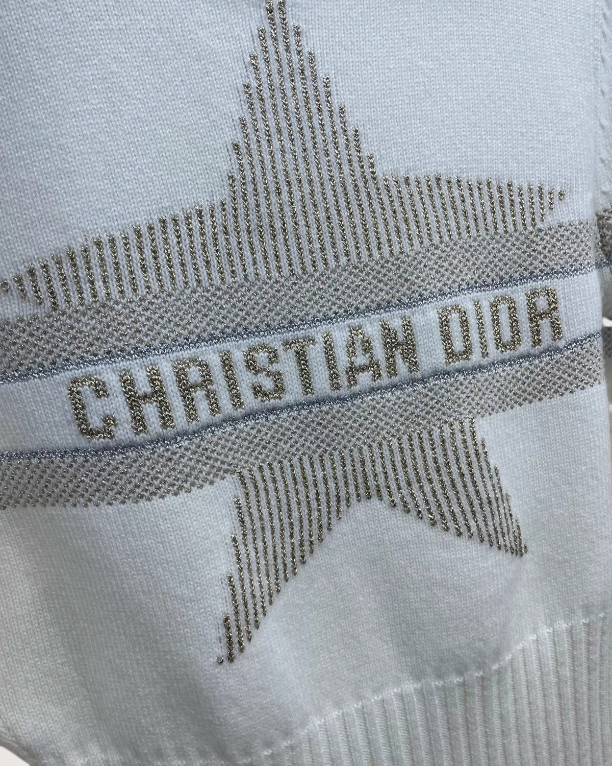 Christian Dior DiorAlps Mock Neck Zip-Up Cardigan