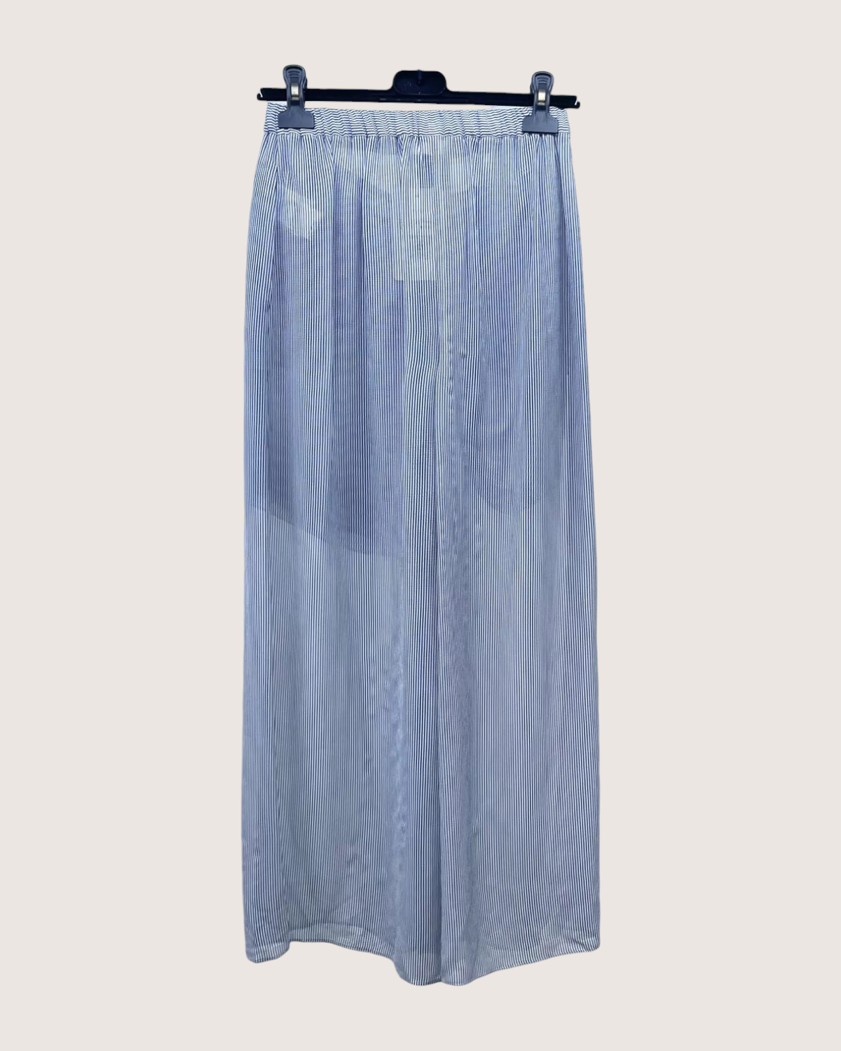 Chanel 22S Striped Wide-Leg Trousers