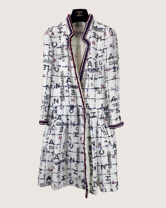 Chanel 20S Tweed Mid-Length Dress