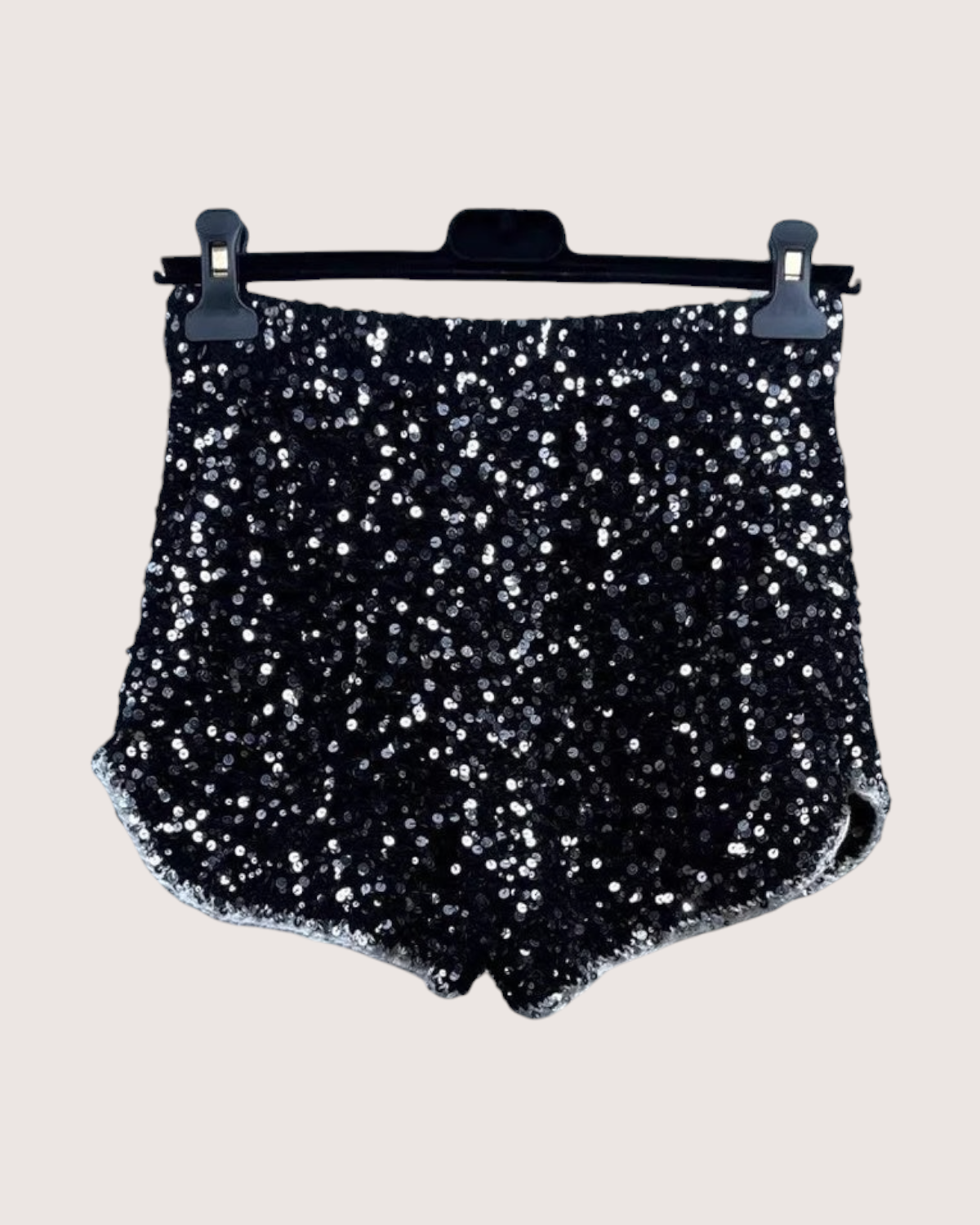 Chanel 23S Bow Sequin Mini Shorts