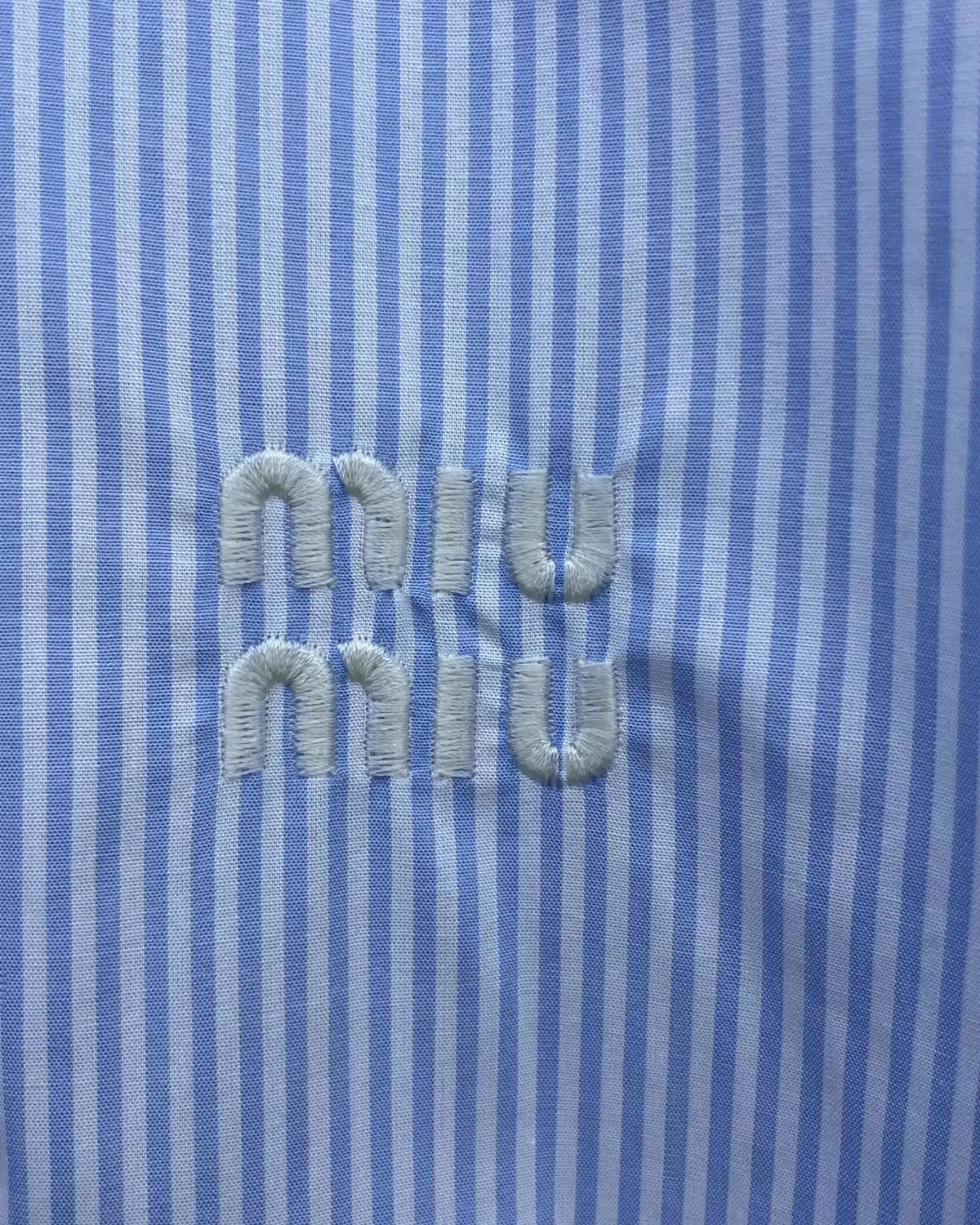 Miu Miu SS23 Striped Cotton Shirt
