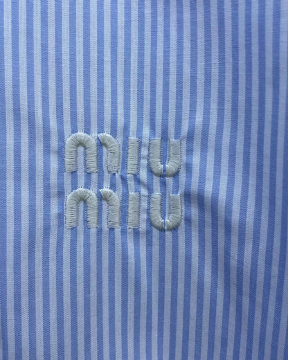 Miu Miu SS23 Striped Cotton Shirt