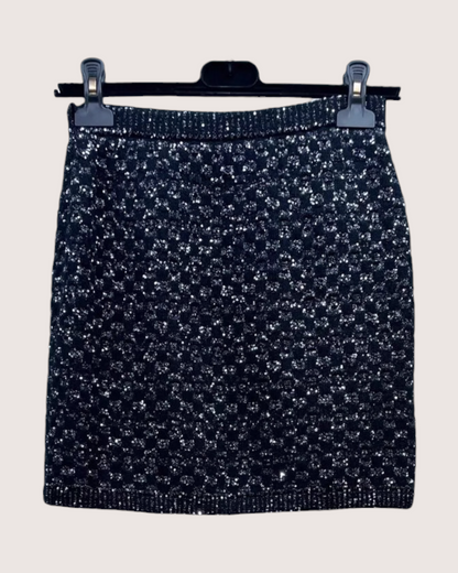 Chanel 23B Sequin Mini Skirt