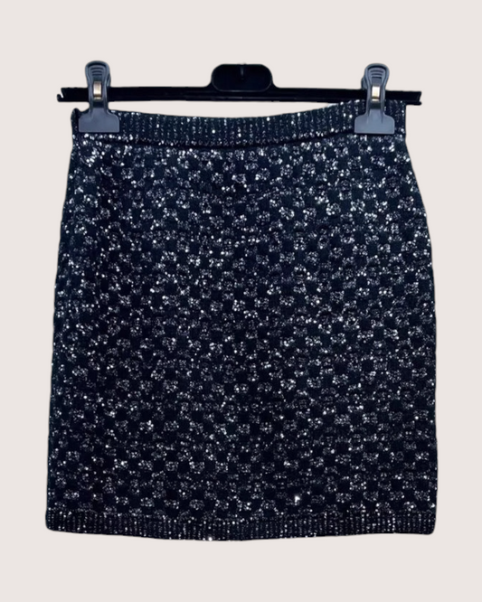 Chanel 23B Sequin Mini Skirt