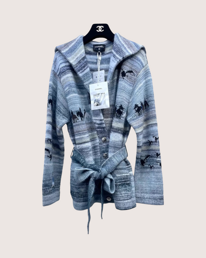 Chanel 24K Belted Long Cardigan