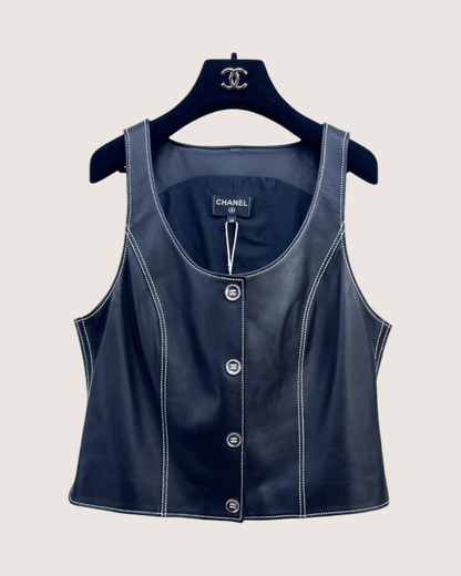 Chanel 25C Leather Vest