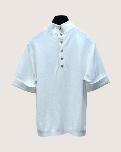 Chanel 22C Knit Short-Sleeve T-Shirt