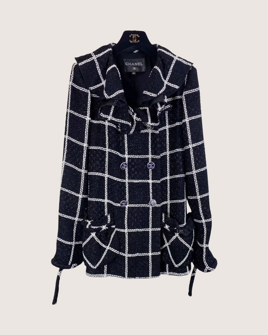 Chanel 20S Plaid Tweed Jacket
