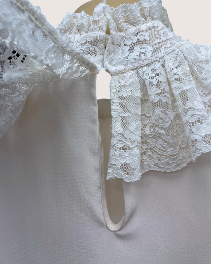Miu Miu Silk Lace Sleeveless Top