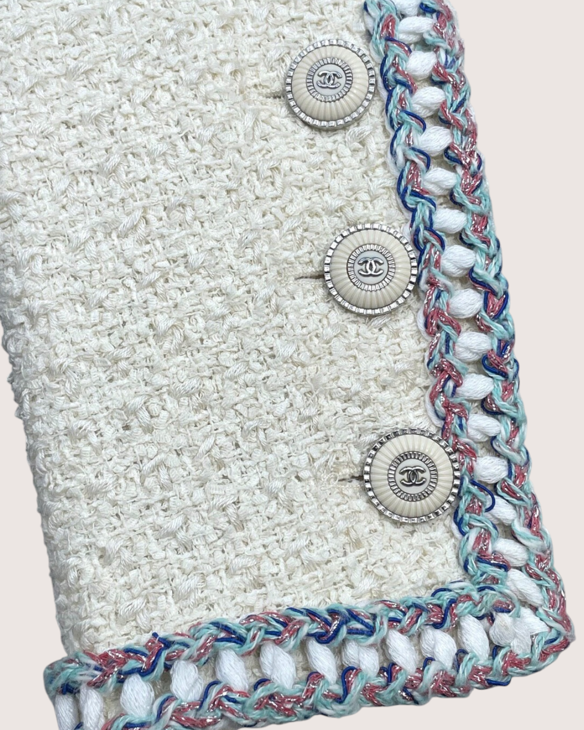 Chanel 20C Braid-Trim Tweed Jacket