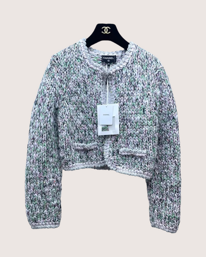 Chanel 25B Sequin Tweed Jacket