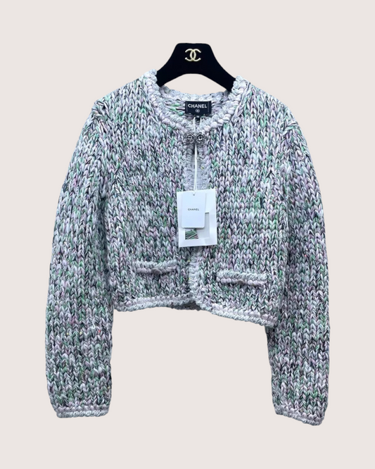 Chanel 25B Sequin Tweed Jacket