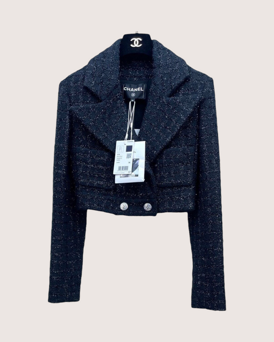 Chanel 21K Cropped Tweed Jacket