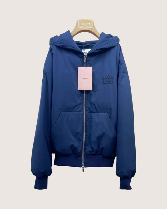 Miu Miu FW23 Technical Pongé Blouson Jacket