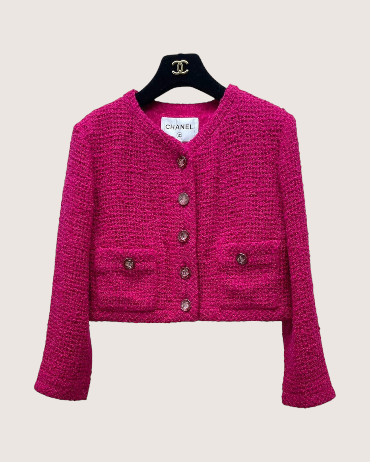 Chanel 21K Cropped Tweed Jacket